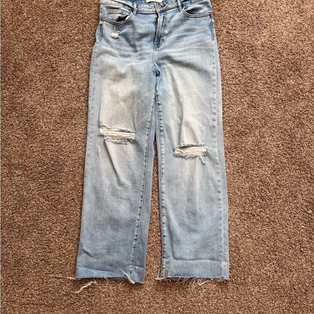 Distressed Light Blue Women's Jeans